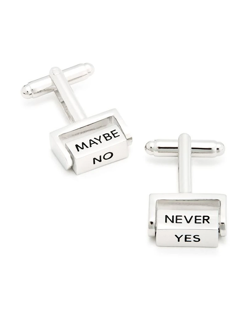 Yes/No/Maybe Spinner Cufflinks