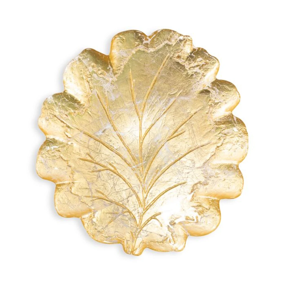 Moon Glass Leaf Platter