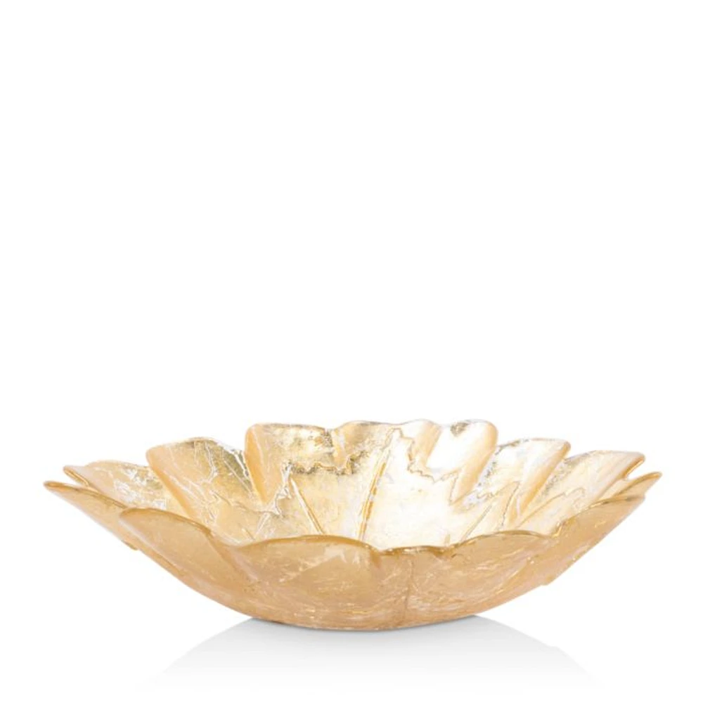 Moon Glass Leaf Medium Bowl