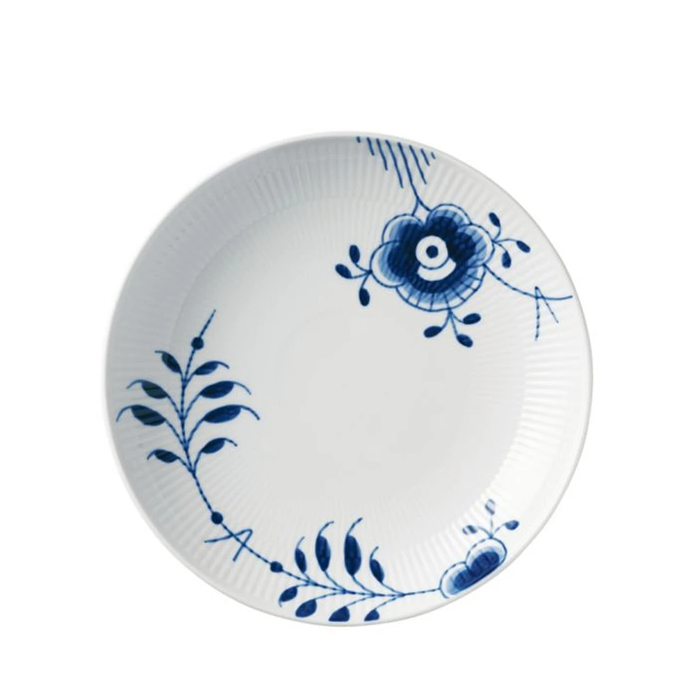 Blue Fluted Mega 9.75" Shallow Bowl
