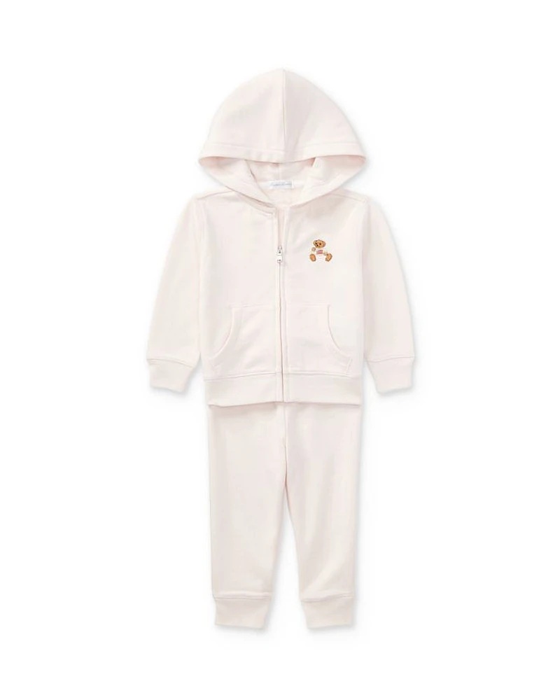 Girls' French Terry Hoodie & Pants Set - Baby
