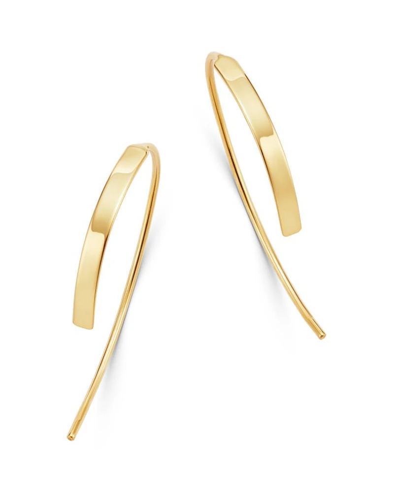 Bar Threader Earrings in 14K Yellow Gold - Exclusive