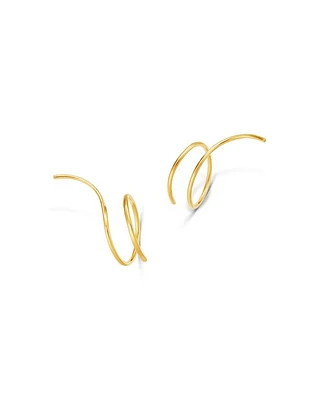 Wire Climber Earrings in 14K Yellow Gold - Exclusive