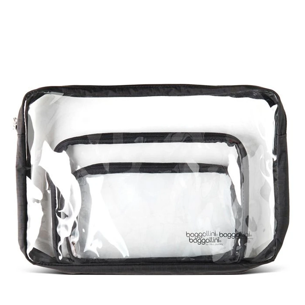 Clear Travel Pouch Set
