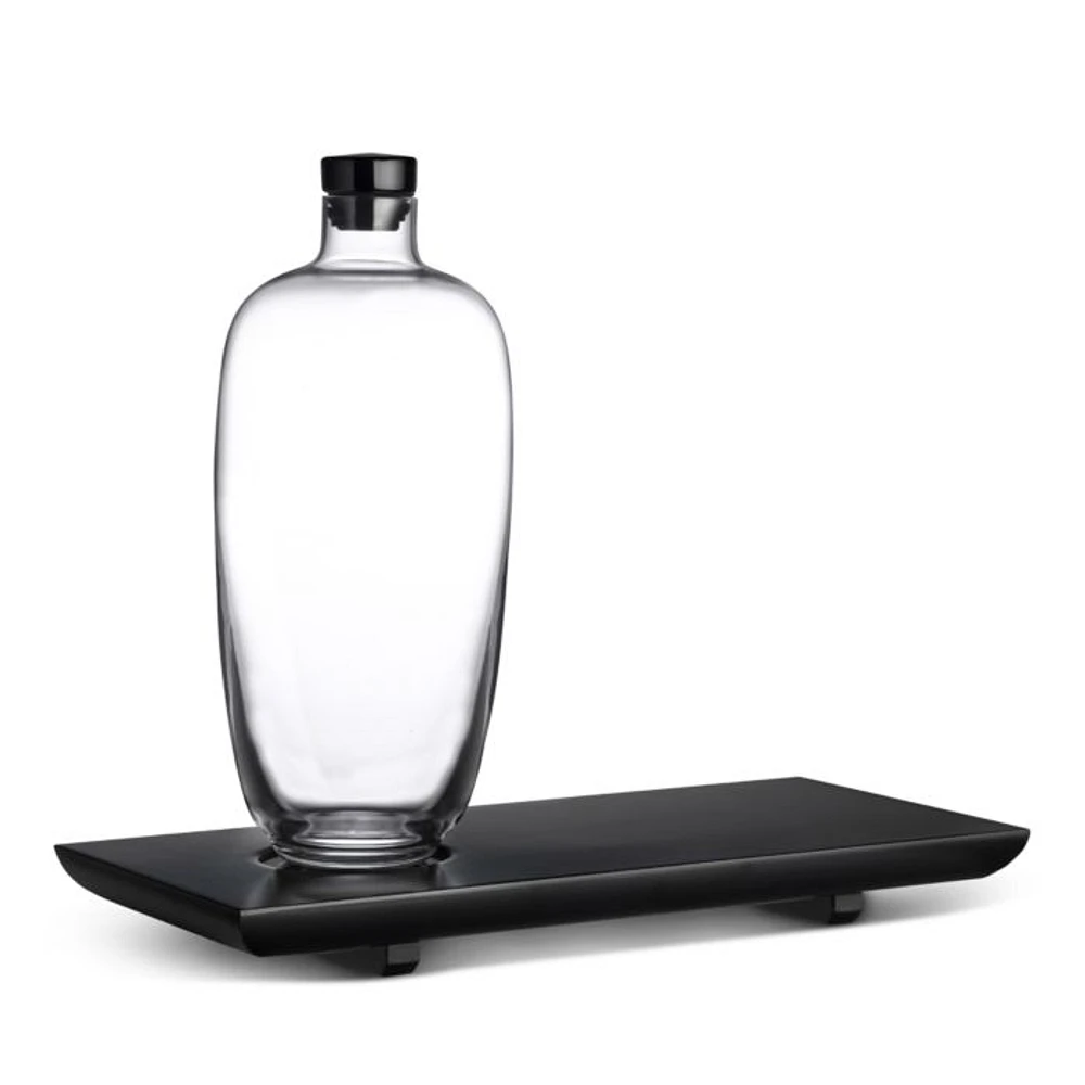Malt Whiskey Tall Bottle & Wooden Tray
