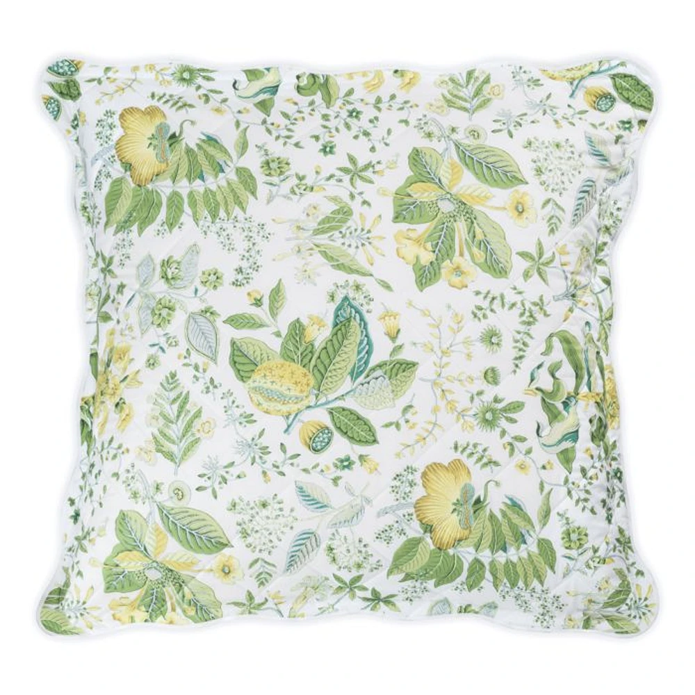 Pomegranate Quilted Euro Sham