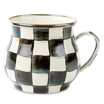 Courtly Check Enamel Mug