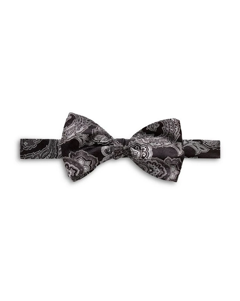 Paisley Silk Pre-Tied Bow Tie