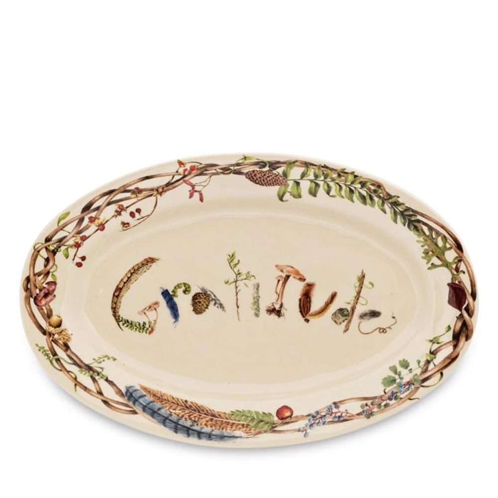 Forest Walk Gratitude 15" Platter
