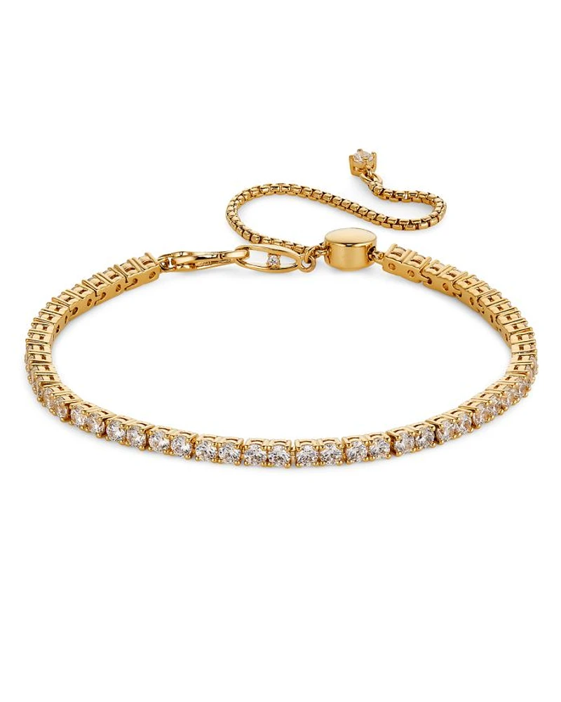 Love All Cubic Zirconia Slider Bracelet