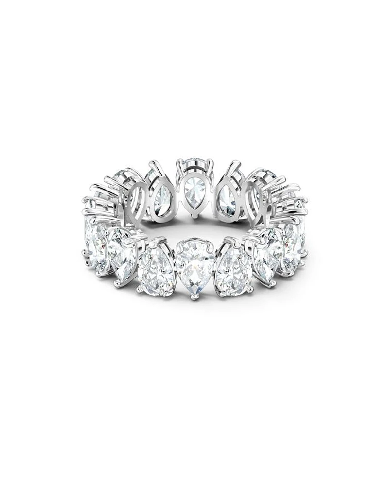 Matrix Pear Shape Crystal Band Ring