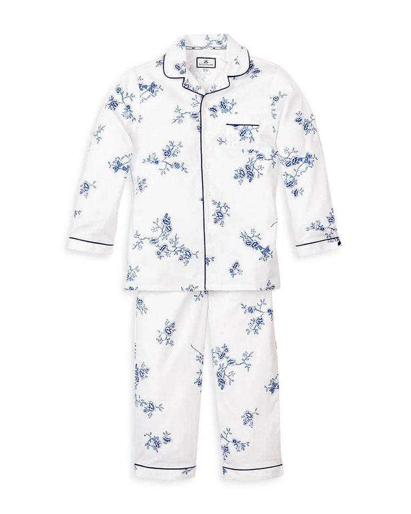 Girls' Indigo Floral Pajama Set - Baby, Little Kid, Big Kid