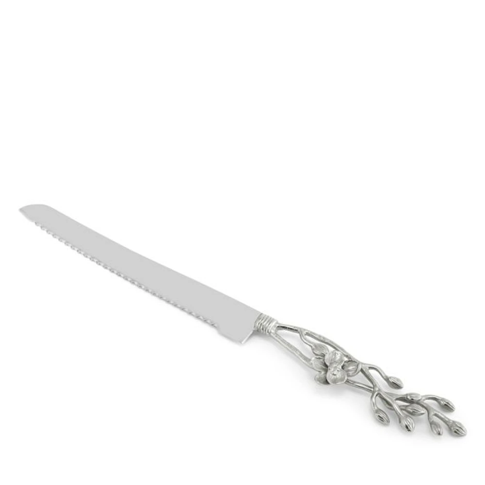 White Orchid Bread Knife