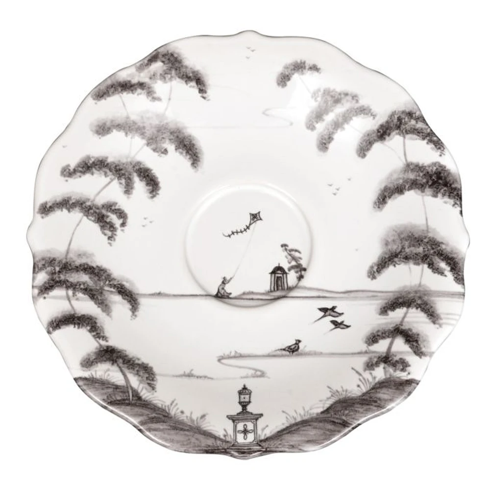 Country Estate Delft Blue Saucer Garden Follies