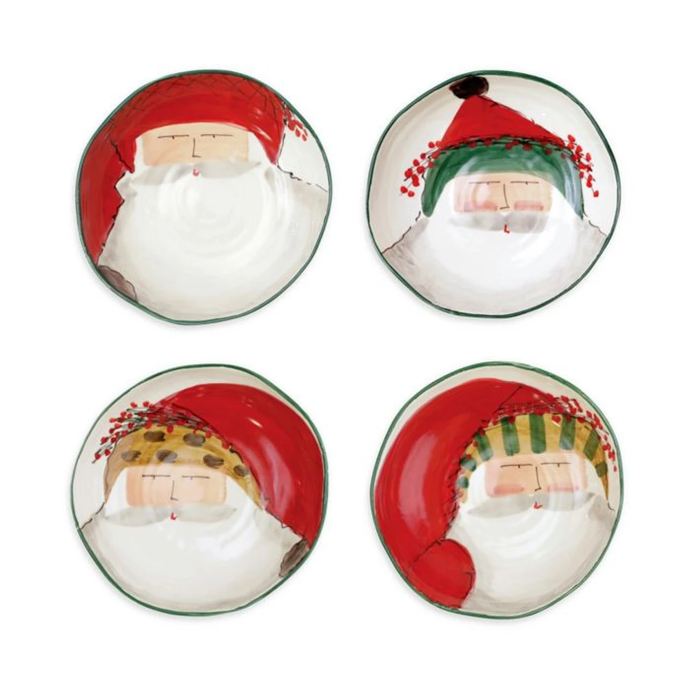 Old St. Nick Assorted Pasta Bowls, Set of 4