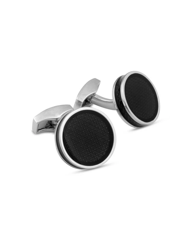 Enamel Round Cufflinks