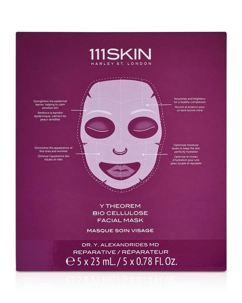 Y Theorem Bio Cellulose Facial Mask Box, 5 Piece