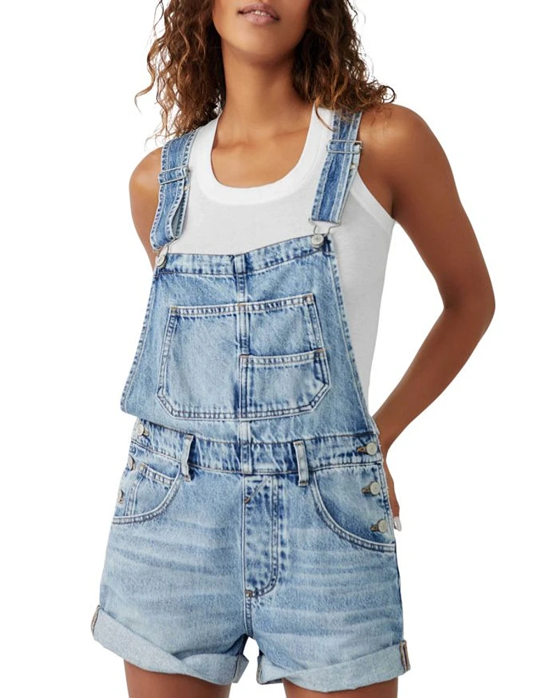 We The Free Ziggy Cotton Denim Romper