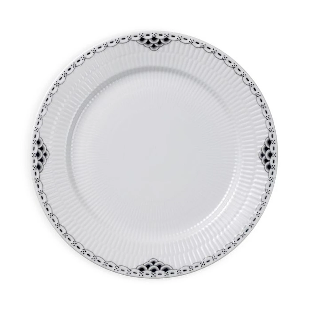 Black Lace Dinner Plate