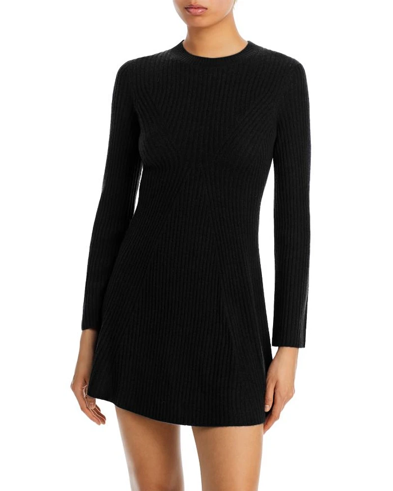 Contour Ribbed Cashmere Mini Dress - Exclusive