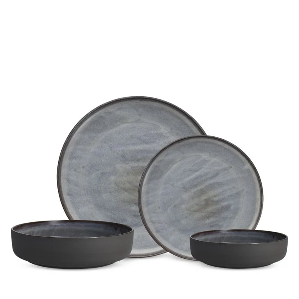 Northern Lights Borealis Silt 16 Pc Dinnerware Set