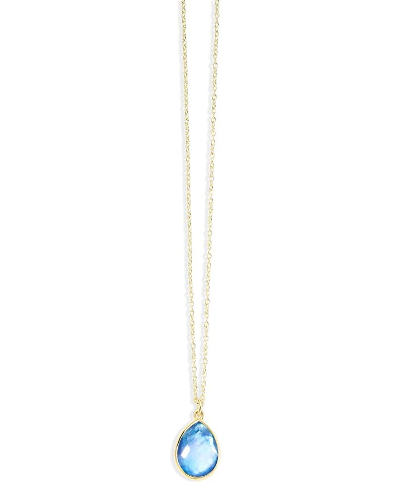 18K Yellow Gold Rock Candy® Lapis Triplet Pendant Necklace, 16-18"