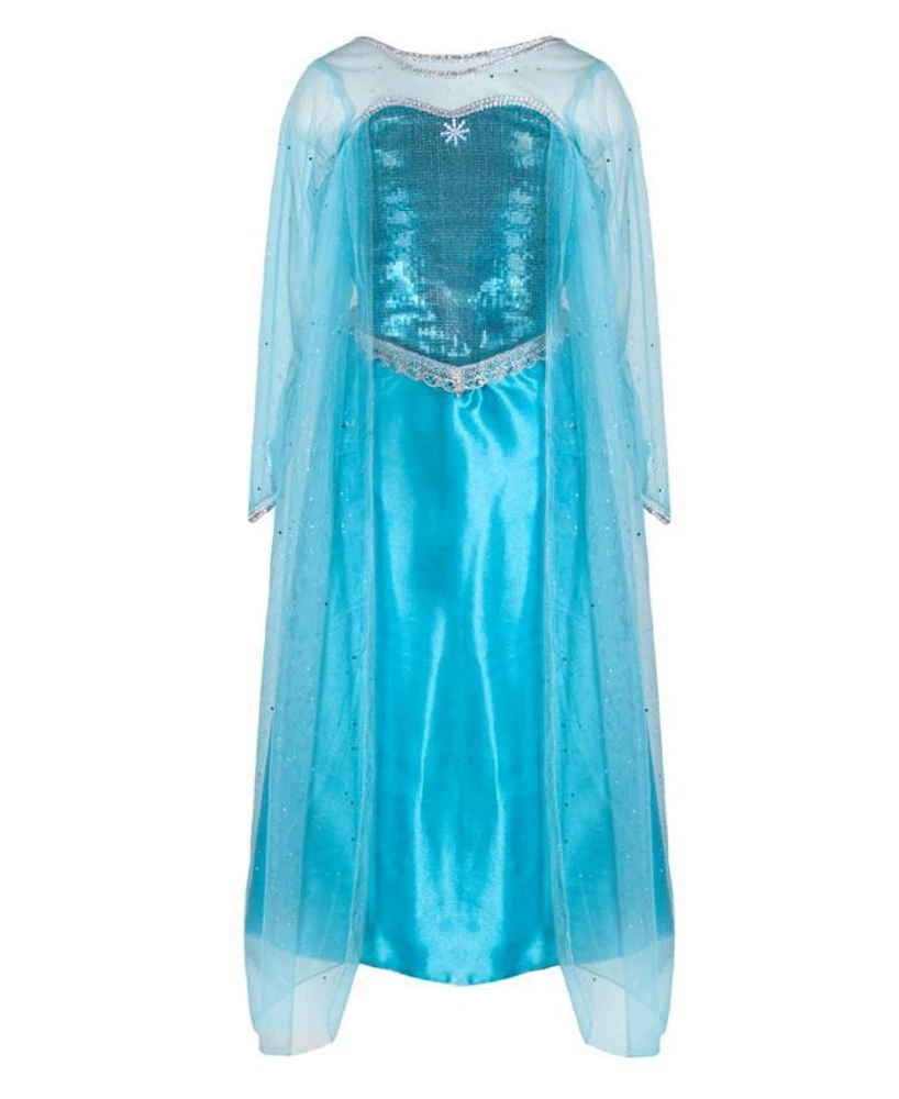Ice Queen Dress with Cape Costume - Ages 3-6