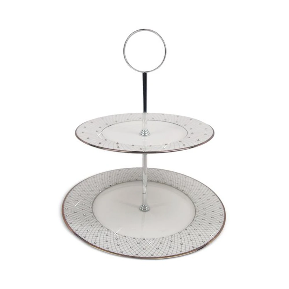 Princess Platinum 2-Tier Cookie/Chocolate Stand