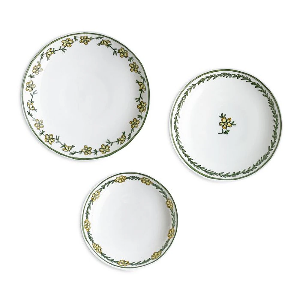 H. Daisy Chain Assorted Canape Dishes, Set of 3