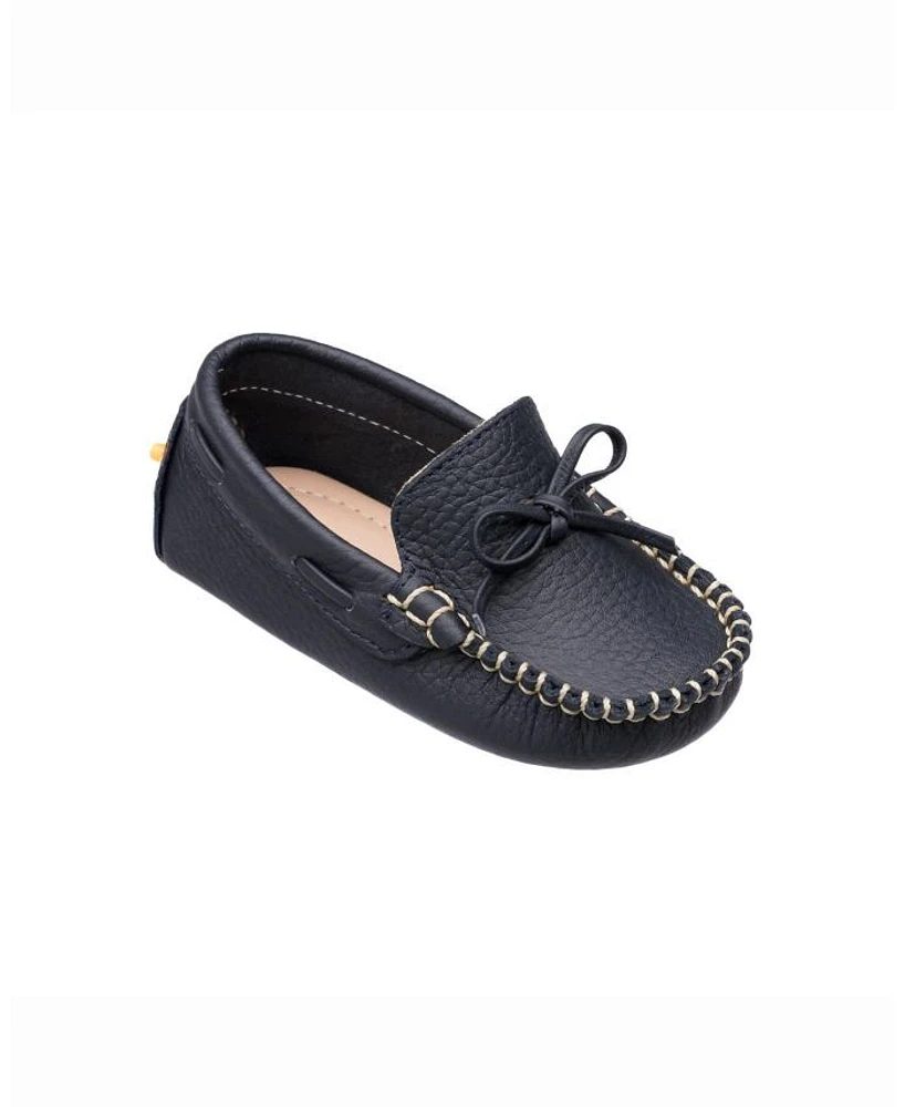 Contrasting Stitching Driver Loafer - Little Kid