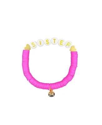 Girls' Sister Bracelet in Magenta - Little Kid