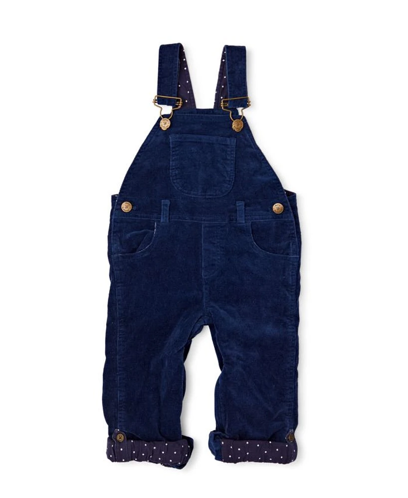 Unisex Navy Corduroy Overalls - Baby, Little Kid, Big Kid