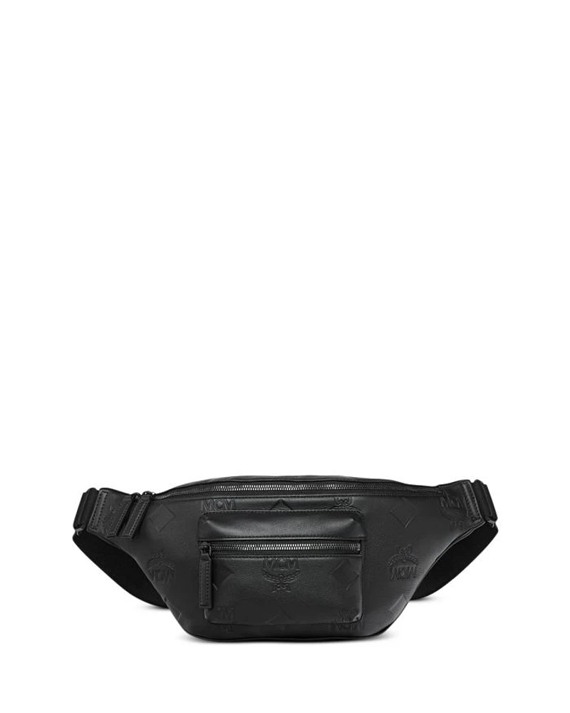 Fursten Medium Maxi Monogram Embossed Leather Belt Bag