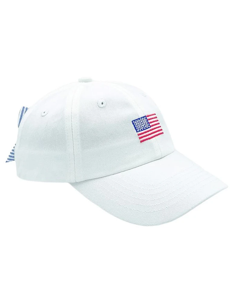 American Flag Bow Baseball Hat