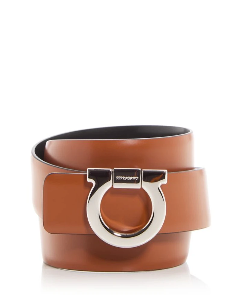 Men's Gancini Buckle Reversible Leather Belt