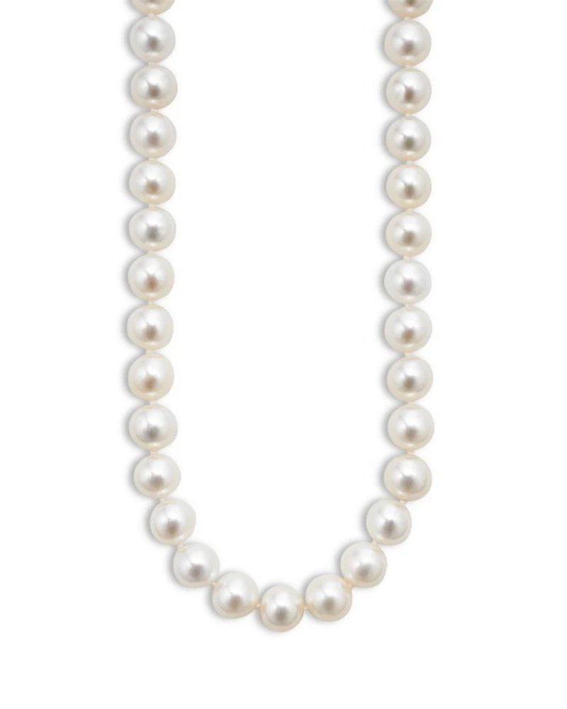 18K Yellow Gold & Sterling Silver Luna Cultured Freshwater Pearl Collar Necklace, 18"
