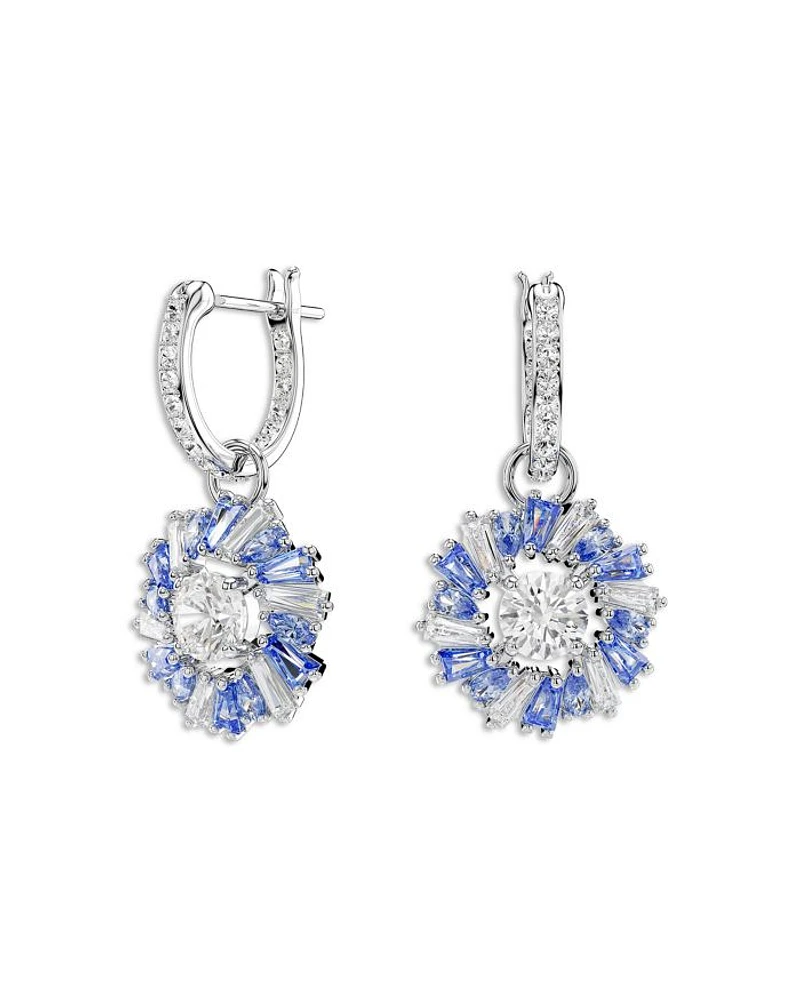 Idyllia Huggie Hoop Drop Earrings