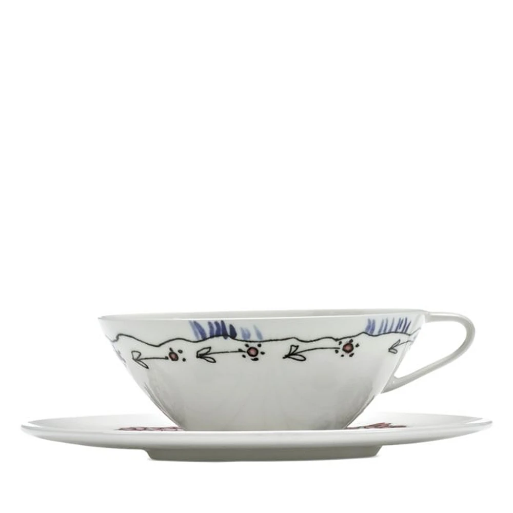 Marni Anemone Milk Tea/Coffee Cup & Saucer