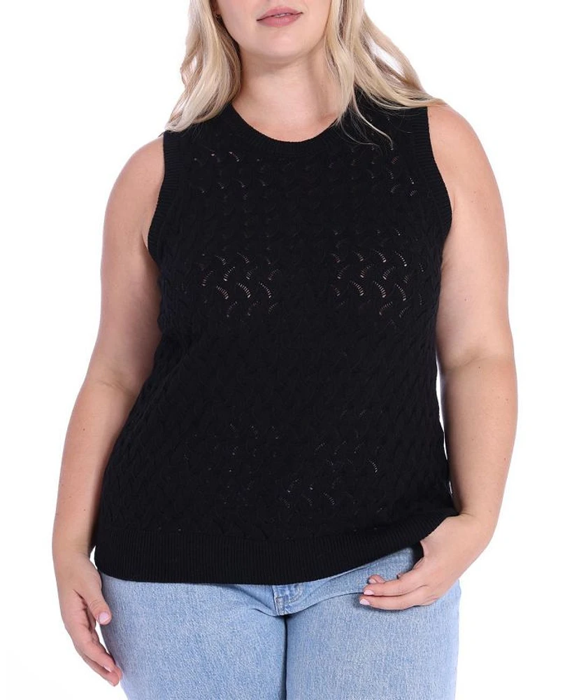 Plus Cotton Pointelle Tank