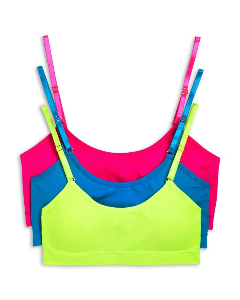 Girls' Seamless Cami Bralette, 3 Pack - Big Kid