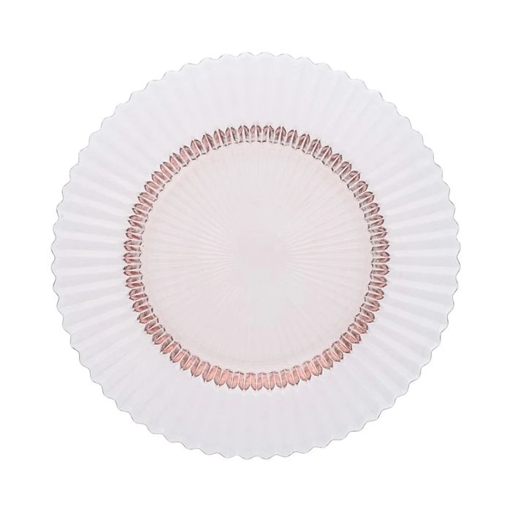Archie Pink Dessert Plate, Set of 4