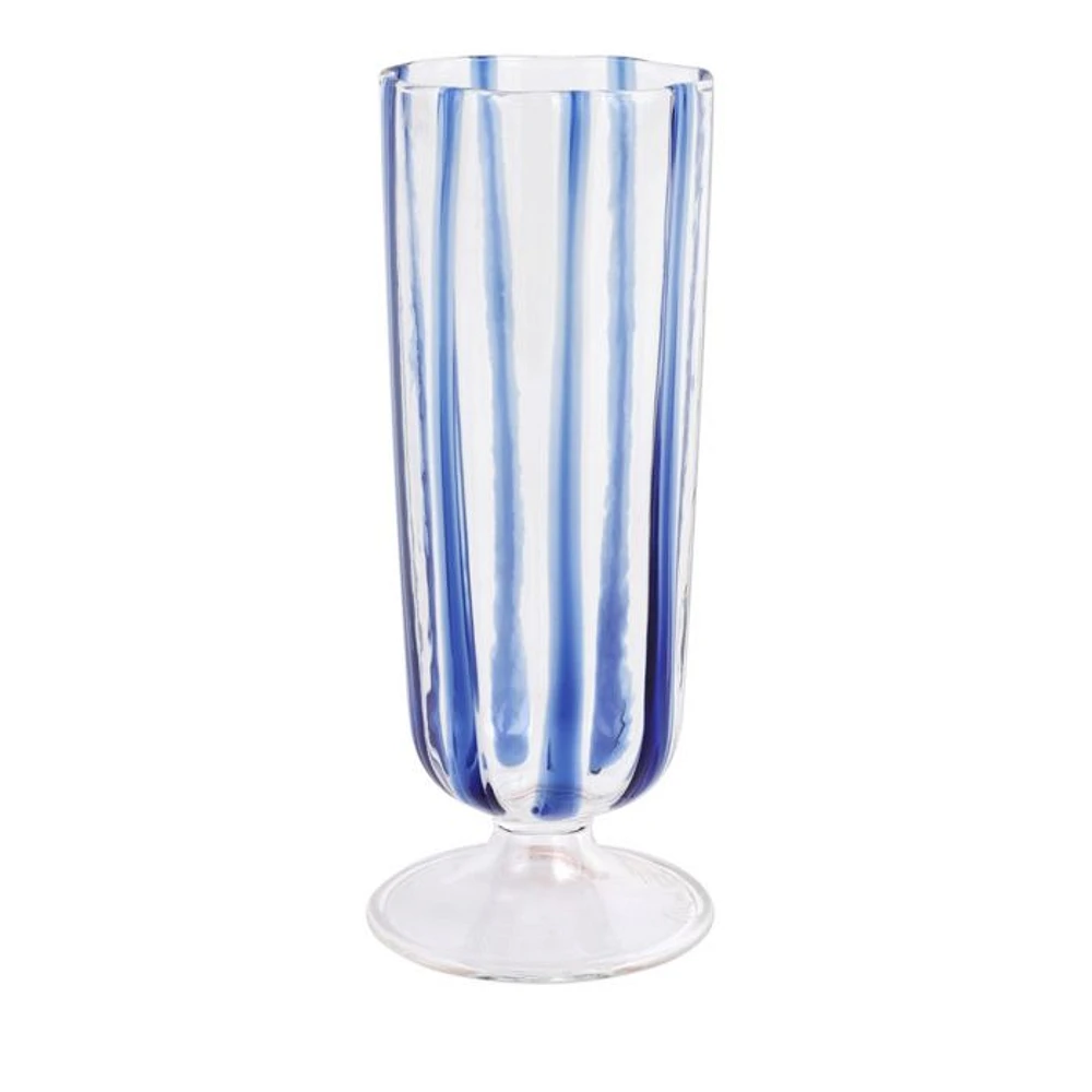 Nuovo Stripe Champagne Glass