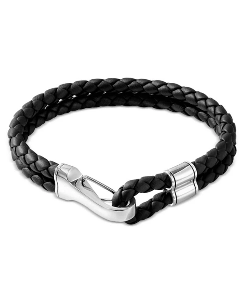 Sterling Silver & Leather Bracelet