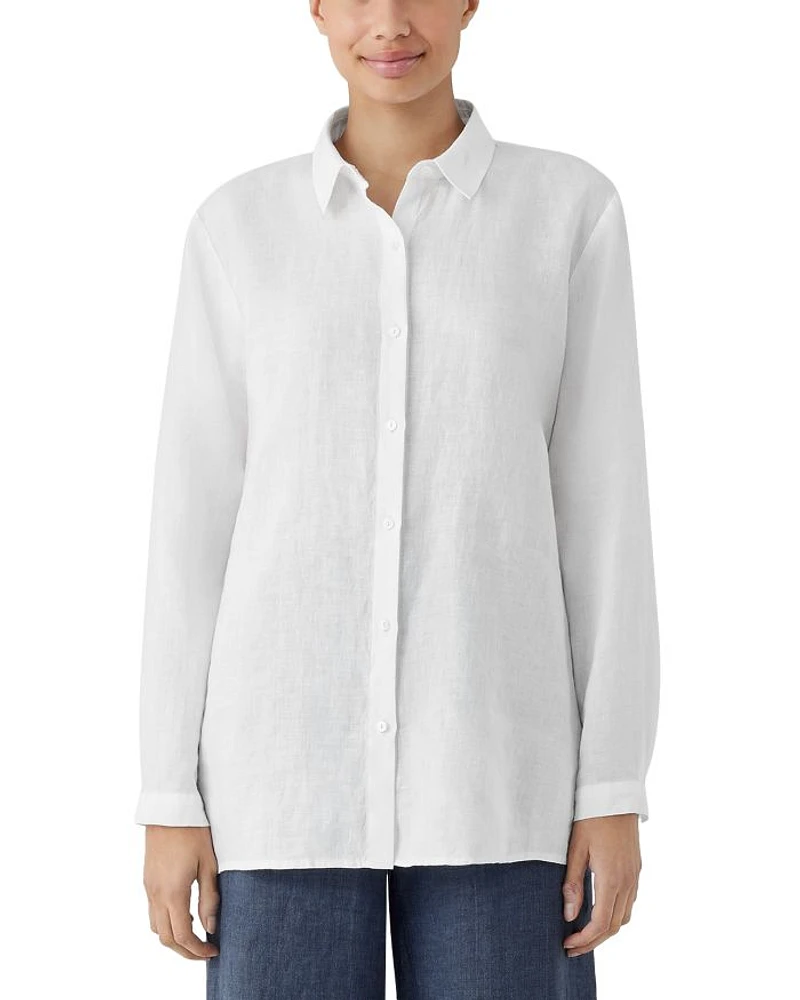 Linen Classic Collar Shirt