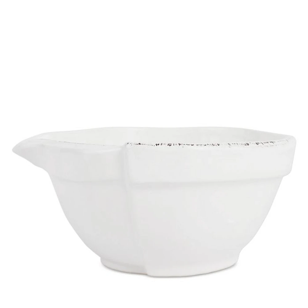 Lastra White Small Mixing Bowl