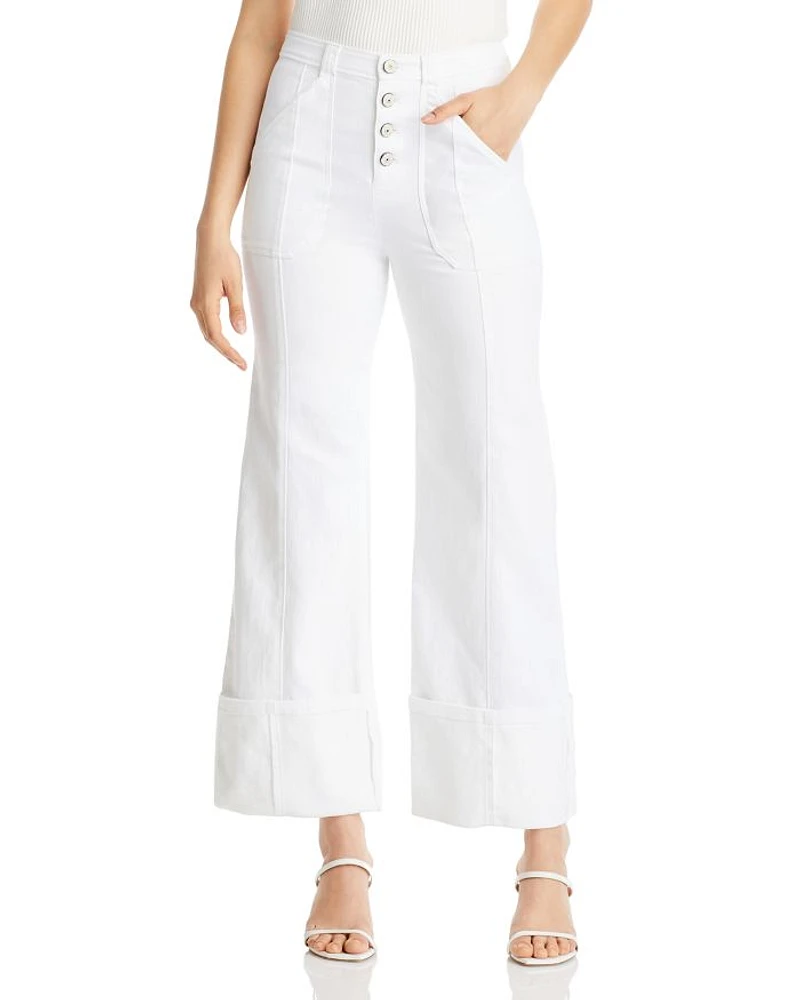 Benji Cropped Wide Leg Denim Pants