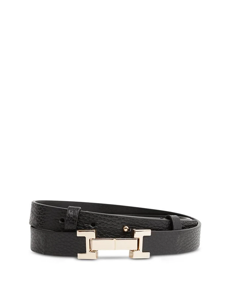 Women's Hayley Square Hinge Leather Belt