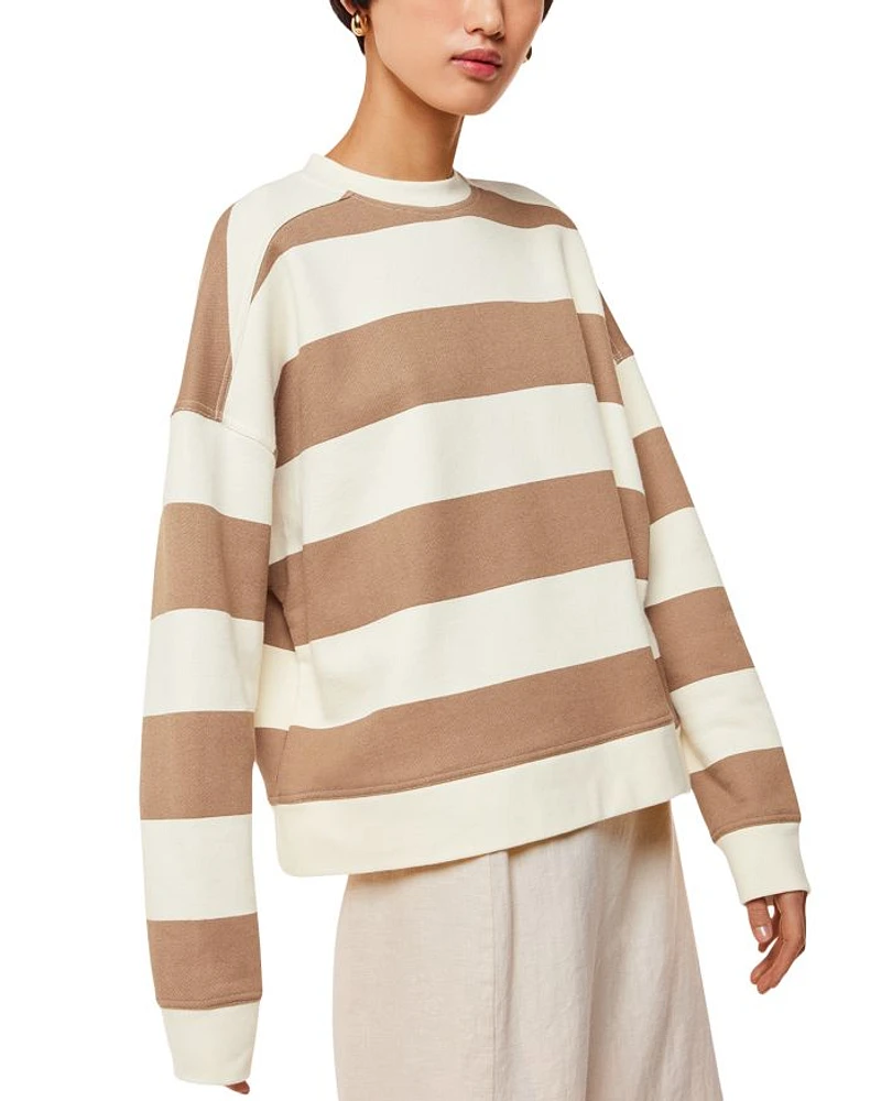 Cotton Wide Stripe Sweater