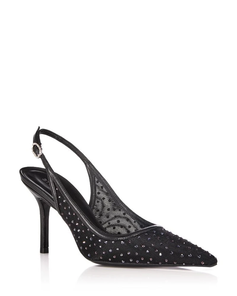 Women's Emilia Mesh 85 Slingback High Heel Pumps