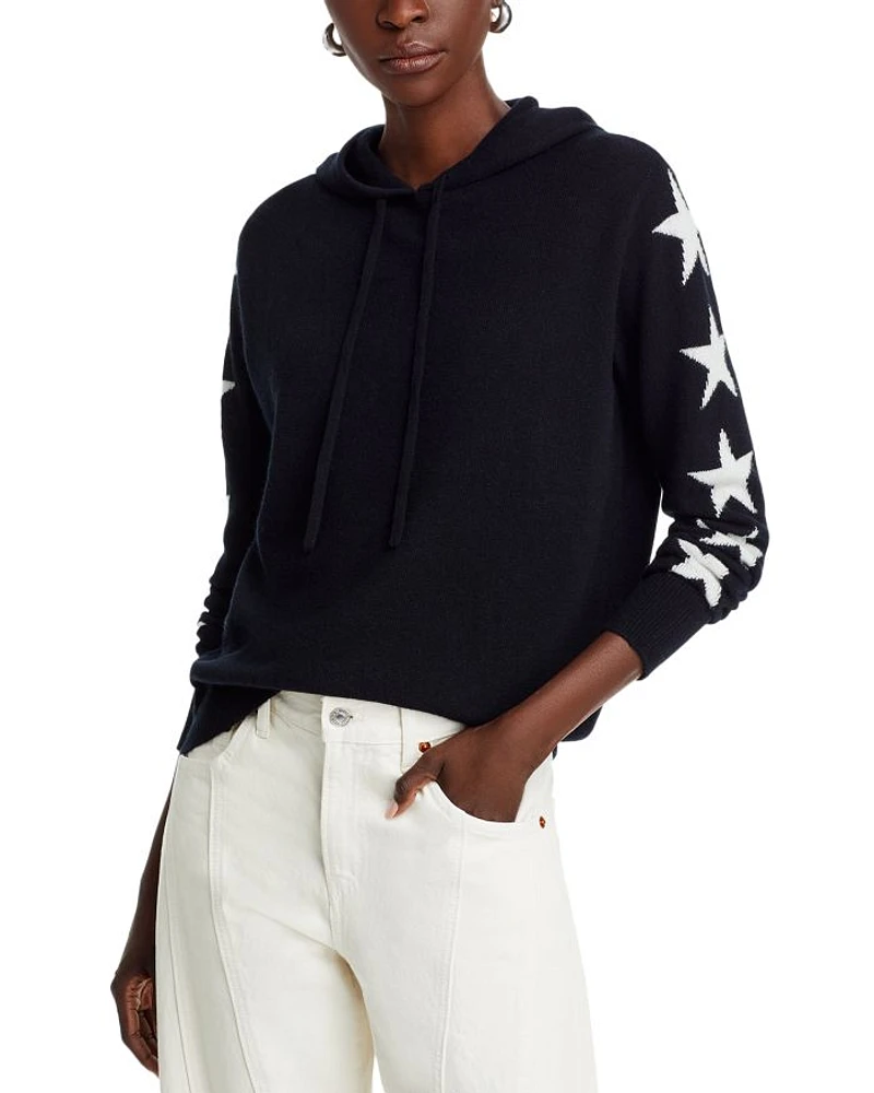 Cashmere Star Sleeve Hoodie Sweater - Exclusive